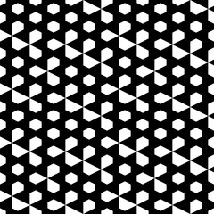 Seamless pattern. Hexagons, trapeziums, pentagons ornament. Geometrical backdrop. Abstract background. Polygons wallpaper. Digital paper, textile print, web design. Vector