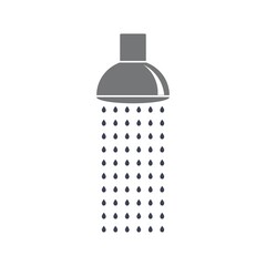 Shower bathroom icon. Vector illustration in modern flat design.