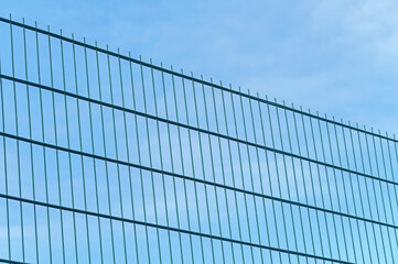 industrial fencing made of heavy duty metal wire