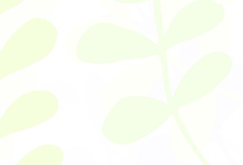 Light Green, Yellow vector abstract background with leaves.