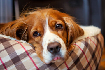Cute cocker spaniel dog pet