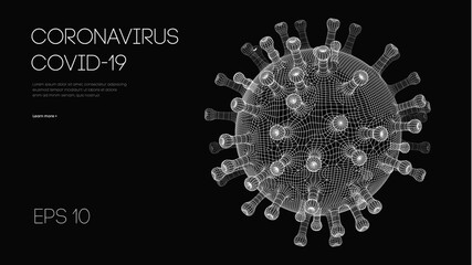 Covid 19 coronavirus concept. Healthcare medical background microbiology. Global pandemic background. Pandemic, flu, corona medicine concept. - obrazy, fototapety, plakaty