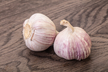Fresh ripe and tasty garlic