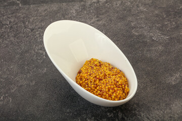 Dijon mustard sauce with seeds