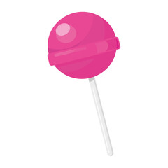 sweet lollipop candy isolated icon vector illustration design
