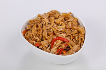 Asian style - fried noodle with pork