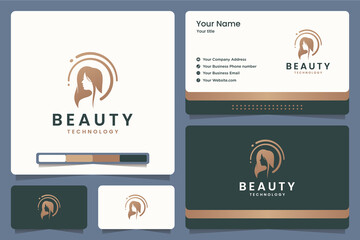 beauty face ,technology ,hair , logo design and business cards