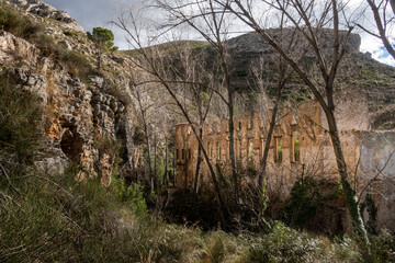 Abandoned factory in the forest