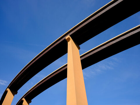 USA,&Ocirc;&oslash;&Omega;West Virginia, Underside of&Ocirc;&oslash;&Omega;U.S. Route 48 bridge stretching over Lost River