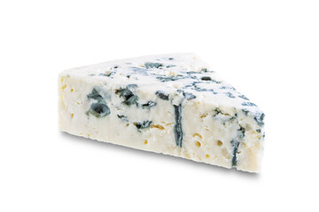 Blue cheese on a white isolated background