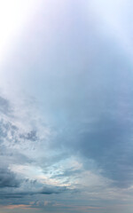 Fototapeta premium Fantastic clouds against blue sky, panorama