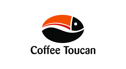 Coffee toucan vector logo. Coffee toucan icon for company © vemologo