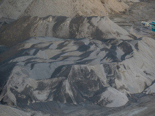 Sandabbau im Steinbruch
