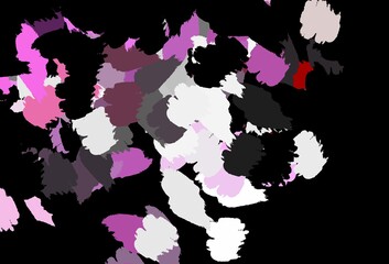 Dark Pink vector background with abstract shapes.