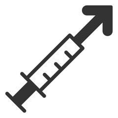 Vector vaccine illustration. An isolated illustration on a white background.
