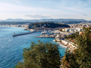 Fototapeta premium coastal landscape between Nice and St. Tropez