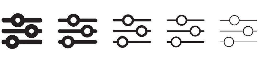 ICÔNE FILTRE DE RÉGLAGE