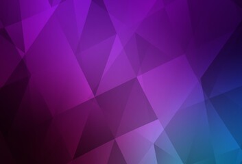 Light Pink, Blue vector abstract mosaic pattern.