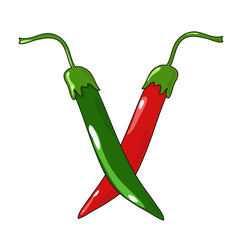 Two chili peppers