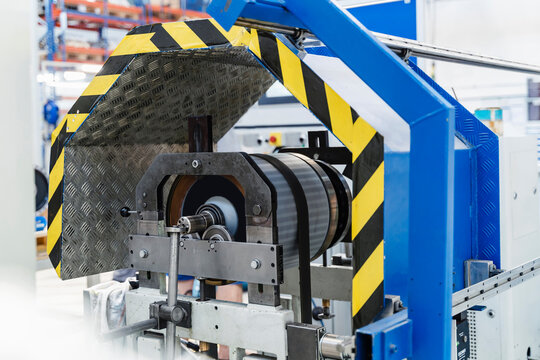 Automatic machine at illuminated industry