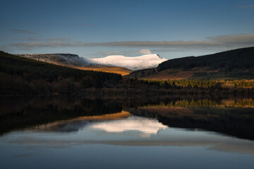sunrise in the mountains