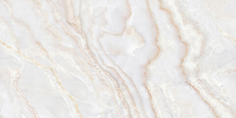 Plakat soft gradation onyx marble background with pink veins in shades of gray