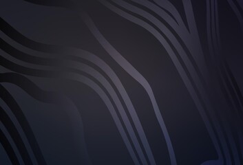 Dark Gray vector texture with curved lines.