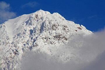 neve sulla Rocca (Corno Nero o Schwarzhorn); Val di Fiemme, Trentino