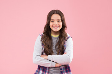 Just being you. Happy girl child in casual wear. Beauty look. Fashion trend. Trendy style. Child...