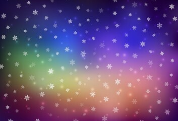 Light Multicolor vector background in Xmas style.