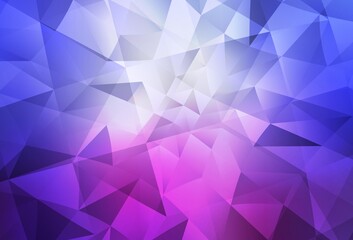 Obraz premium Light Blue, Red vector low poly texture.