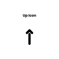 up glyph Icon. arrows vector illustration on white background