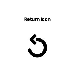 return glyph Icon. arrows vector illustration on white background