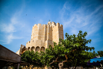 Obraz premium Old church Notre-Dame-de-la-Mer in Saintes-Marie-de-la-Mer, Camargue, France