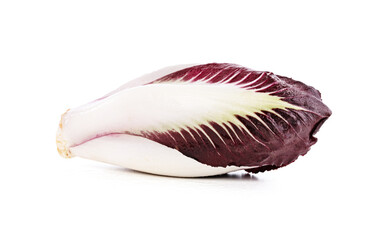 isolated red endive