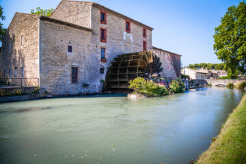 Old water mill in the Provence, France