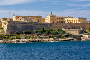 Fort Manoel in a small island between Valleta and Sliema in Malta