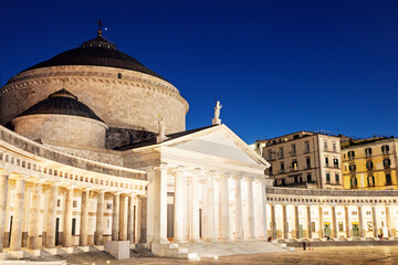 Piazza Plebiscito with San Francesco di Paola Church