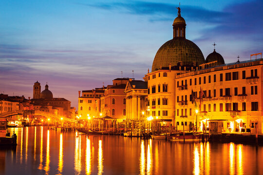 San Simeone Piccolo Church by Grand Canal Venice, Veneto, Italy