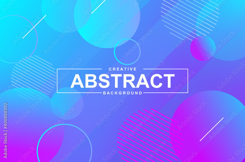 Aufkleber abstract design with dynamic liquid shapes. colorful fluid style background for landing page, web ba
