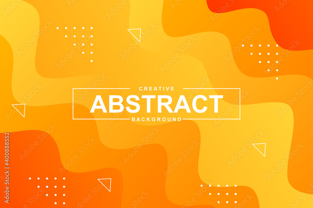 Aufkleber Abstract design with dynamic liquid shapes. Colorful fluid style background for landing page, web banner, wallpaper. Bright composition with gradients, wavy pattern with header vector Illustration.