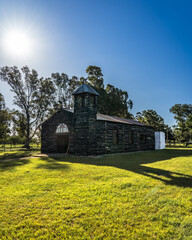 black wood church. Argentina