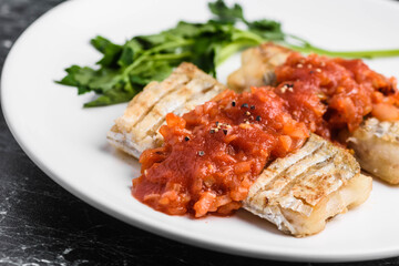 太刀魚のトマトソース