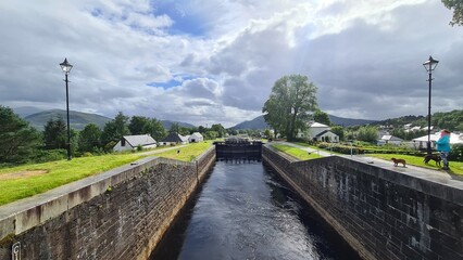 Fototapeta na wymiar Canal in Scotland