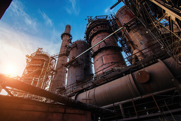 Blast furnace equipment of the metallurgical plant