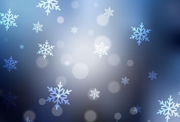 Dark BLUE vector texture in birthday style.