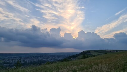 Obraz premium sunset over the mountains