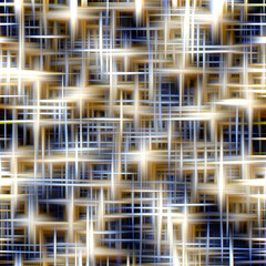 Golden blue winter diamond abstract background with glowing lines