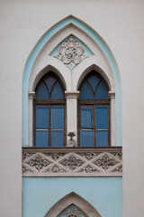 Arched window of an old building