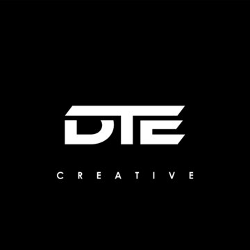 DTE Letter Initial Logo Design Template Vector Illustration